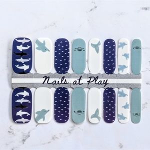 5 for $5 Nail Wraps- Dolphin Face